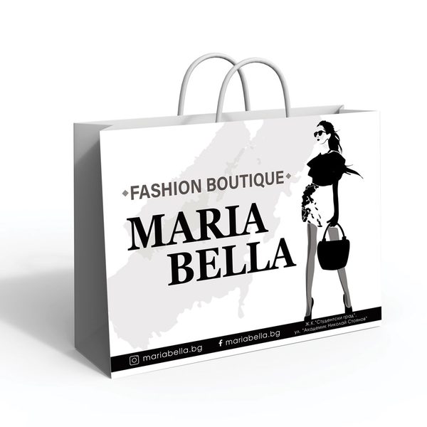 Дизайн на рекламни торбички за Maria Bella