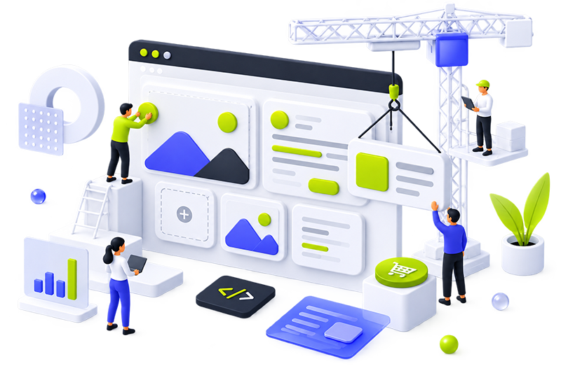 3D илюстрация за уеб дизайн и разработка